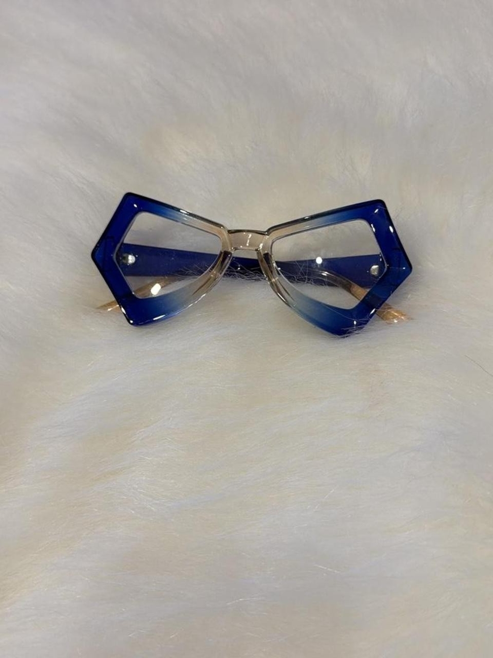 Women's Geometric Frame Sunglasses - Blue